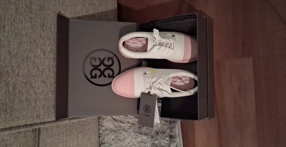 Chic White and Pink Sneakers
